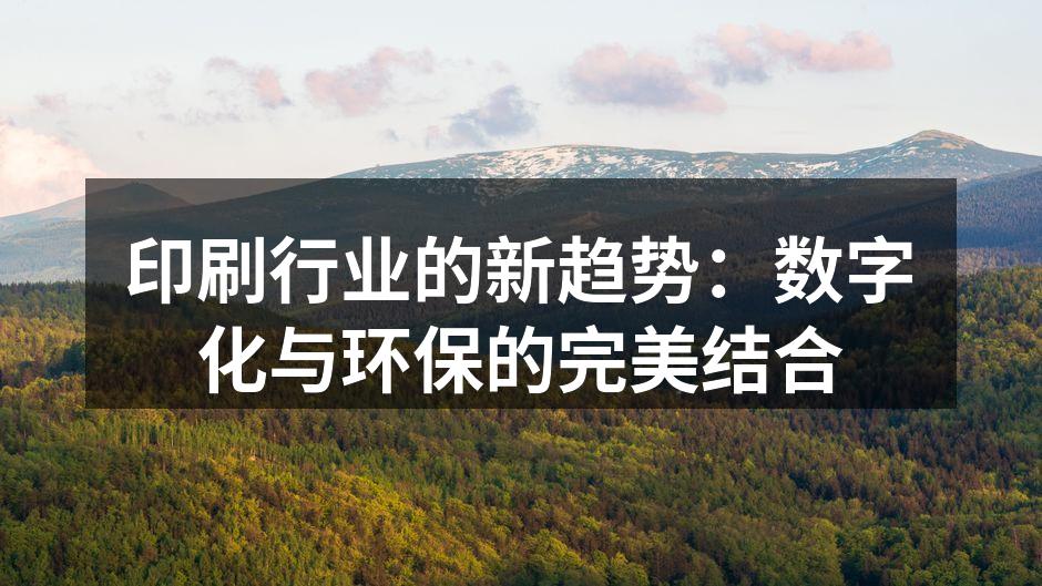 数字印刷技术提升效率